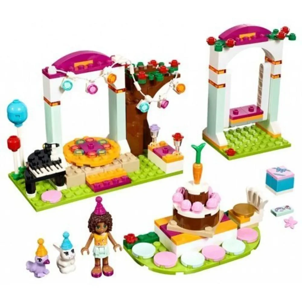 LEGO Friends Birthday Party Set 41110 100% Complete With Minifigures & Manual